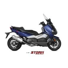 Celoten izpušni sistem 2x1 STORM OVAL SY.002.LX2 Nerjaveče jeklo