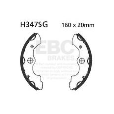 Brake shoe set EBC H347SG grooved includings springs