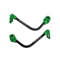 Lever guard ACCOSSATO DE003 with black hose and joint right + left, aluminium