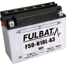 Konvencionalen akumulator (priložena kislina) FULBAT F50-N18L-A3 (Y50-N18L-A3) Kislina priložena