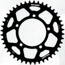 Aluminijasti zadnji verižnik (zobnik) SUPERSPROX RAL-7025:44-BLK črna 44T, 520