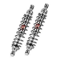 Rear twinshock BITUBO WME0 with adjustable spring preload and rebound chromed spring
