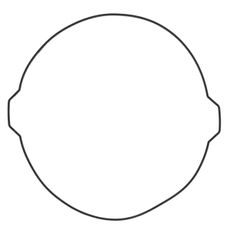 Tesnilo sklopke (Clutch cover gasket) WINDEROSA 817889 outer side
