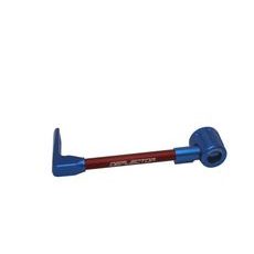 Lever guard ACCOSSATO DE002 with red hose and joint left, aluminium