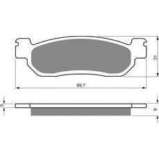 Zavorne obloge GOLDFREN 146 S33 STREET FRONT