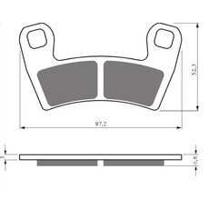 Zavorne obloge GOLDFREN 428 S33 STREET FRONT