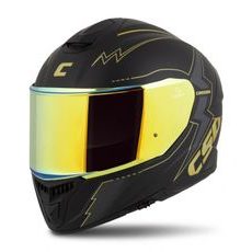 Integralna čelada CASSIDA Integral GT 2.1 Flash matt black/ metallic gold/ dark grey 2XL