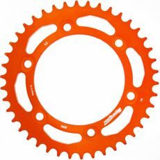 Aluminijasti zadnji verižnik (zobnik) SUPERSPROX RAL-899:42-ORG oranžna 42T, 525
