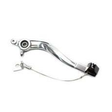Brake pedal MOTION STUFF 83P-0921002 silver body, black steel fixed tip Steel Fixed Tip