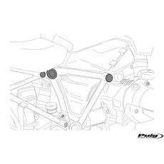 Chassis cap covers PUIG 3713N črna