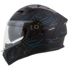 Integralna čelada CASSIDA INTEGRAL 3.0 HACK matt black /blue XS