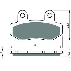 Zavorne obloge GOLDFREN 447 S33 OFF-ROAD REAR