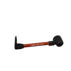 Lever guard ACCOSSATO DE002 with orange hose and joint left, aluminium
