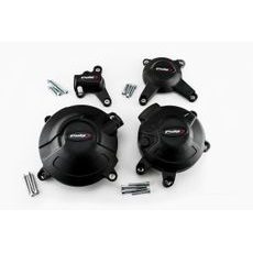  Engine protective covers PUIG 20128N črna included right, left, small right and small left caps