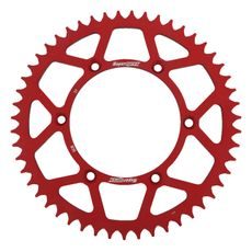 Aluminijasti zadnji verižnik (zobnik) SUPERSPROX RAL-808:51-RED rdeč 51T, 520
