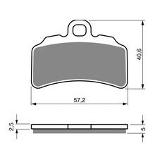 Zavorne obloge GOLDFREN 388 S33 OFF-ROAD FRONT