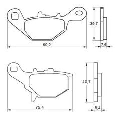 Zavorne obloge ACCOSSATO AGPA154 OR