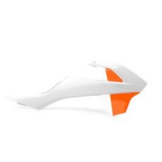 Radiator scoops POLISPORT 8417900004 (par) white ktm/orange ktm