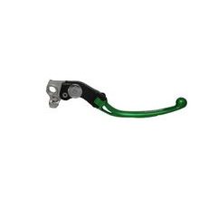 Adjustable folding lever ACCOSSATO LV011 in aluminium for original brake master cylinders zelena
