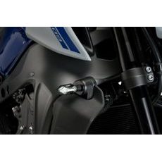 Turn lights plate supports kit PUIG 20867N črna