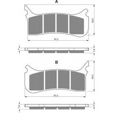 Zavorne obloge GOLDFREN 212 S33 STREET FRONT