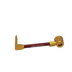 Lever guard ACCOSSATO DE002 with red hose and joint left, aluminium