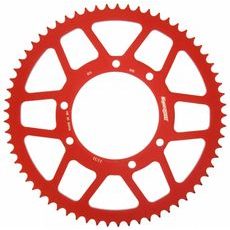 Aluminijasti zadnji verižnik (zobnik) SUPERSPROX RAL-1131:65-RED rdeč