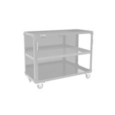 Trolley with 3 shelves LV8 EQC3RS.1105.Y L1200 black with yellow shelves