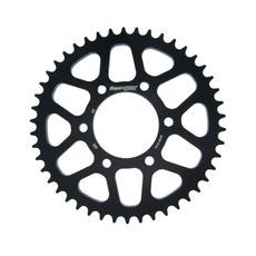 Aluminijasti zadnji verižnik (zobnik) SUPERSPROX RAL-488:46-BLK črna 46T, 530