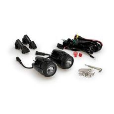 Auxiliary LED lights PUIG 3489N črna homologated, set