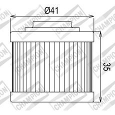 Oljni filter CHAMPION COF086 100609495