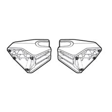 Set of mounts for cases SHAD D1B3613PR for SH35 and SH36