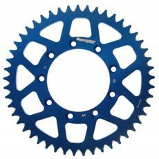 Aluminijasti zadnji verižnik (zobnik) SUPERSPROX RAL-151:49-BLU moder 49T, 520