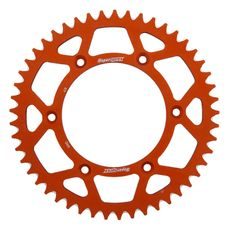 Aluminijasti zadnji verižnik (zobnik) SUPERSPROX RAL-990:49-ORG oranžna 49T, 520