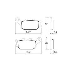 Zavorne obloge ACCOSSATO AGPP155 OR