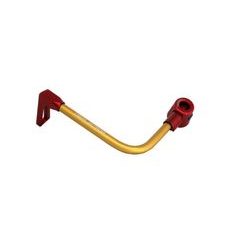 Lever guard ACCOSSATO DE002 with gold hose and joint left, aluminium