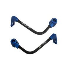Lever guard ACCOSSATO DE003 with black hose and joint right + left, aluminium