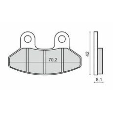 Zavorne obloge RMS 225103260 organic