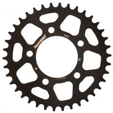 Aluminijasti zadnji verižnik (zobnik) SUPERSPROX RAL-7091:38-BLK črna 38T, 520