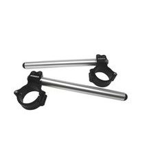 Pair of raised clip-on ACCOSSATO CP004 + 20 mm 10 degrees inclination, silver
