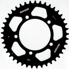 Aluminijasti zadnji verižnik (zobnik) SUPERSPROX RAL-7025:41-BLK črna 42T, 520