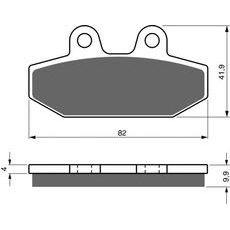 Zavorne obloge GOLDFREN 395 S3