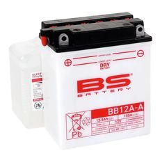 Konvencionalen akumulator (priložena kislina) BS-BATTERY BB12A-A (YB12A-A) Kislina priložena