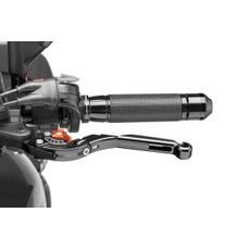 Clutch lever without adapter PUIG 29NNT raztegljiva poklopna (extendable folding) black/orange