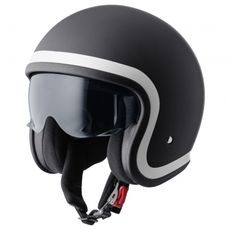 Jet čelada GMS RIDE ZG11702 matt black-white 2XL