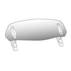 Spare visor PUIG 6268W fixed by screws prozorna