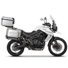 Komplet aluminijastih kovčkov z nosilci in ploščo SHAD TERRA, 48L zadnji kovček in 36L/47L stranski kovčki SHAD TRIUMPH Tiger 800