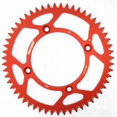 Aluminijasti zadnji verižnik (zobnik) SUPERSPROX RAL-209:55-RED rdeč 55T, 420