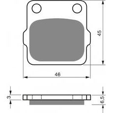Zavorne obloge GOLDFREN 077 K1