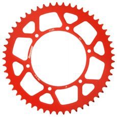 Aluminijasti zadnji verižnik (zobnik) SUPERSPROX RAL-1133:53-RED rdeč